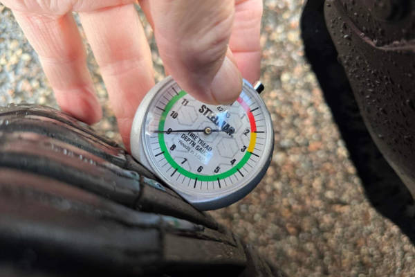 Sample Picture of Tire Tread Depth